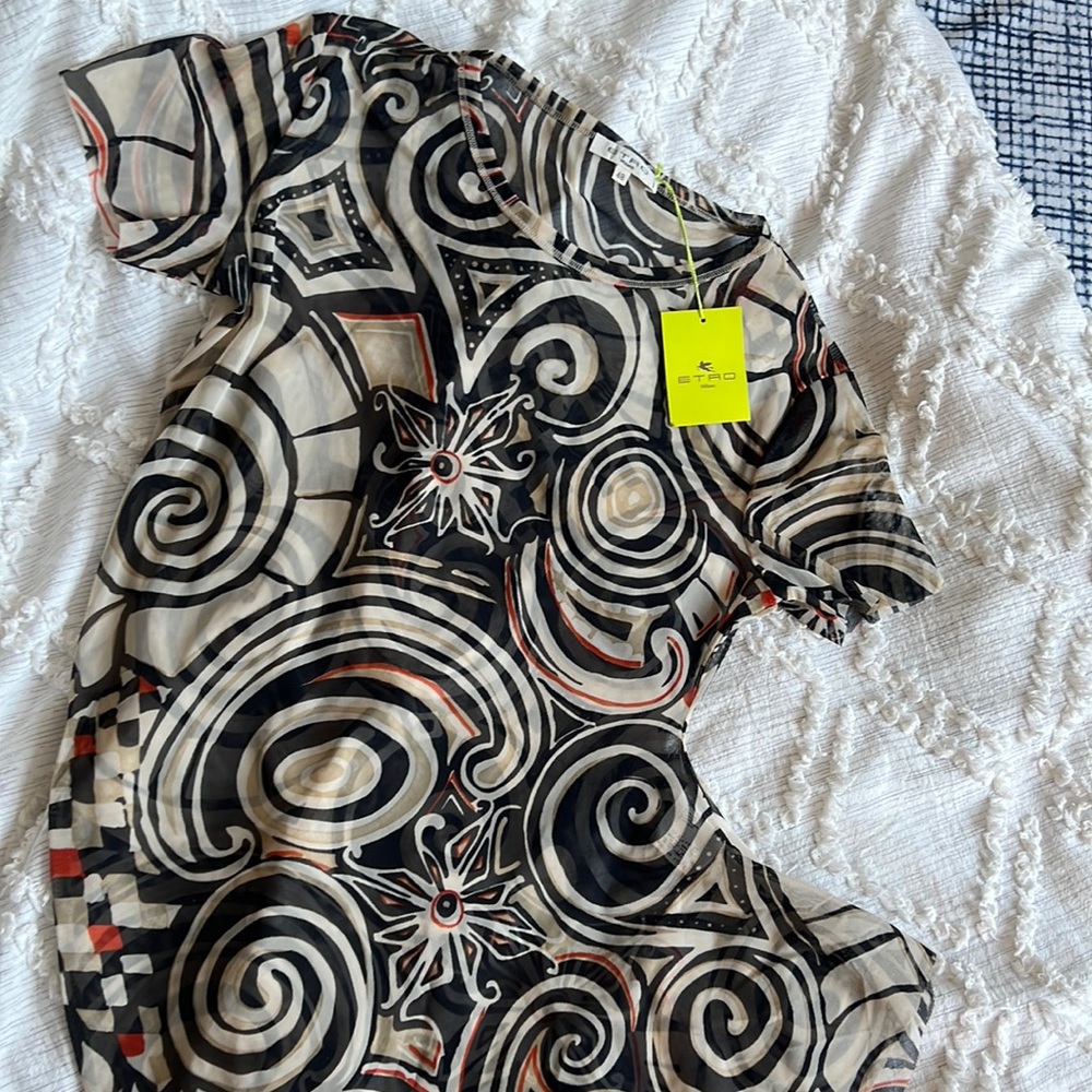 ETRO Milano transparent shirts